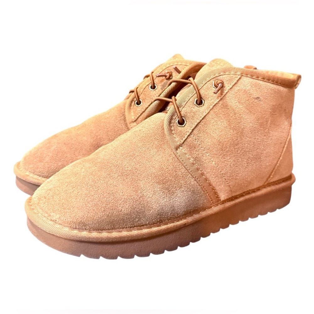 ASPEN HARPER  Women’s Genuine Suede Lace-Up Ankle Booties